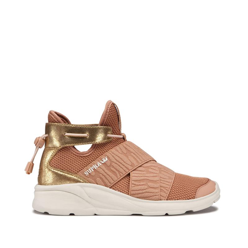 Supra ANEVAY Laufschuhe Damen Koralle / Gold Bestellen FSIRE4923